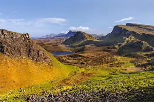 Trotternish: Quiraing - view from the mountain of Quiraing over