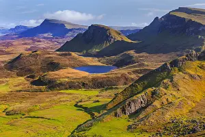 Trotternish: Quiraing - view from the mountain of Quiraing over