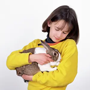 Choosing: RABBIT - being held by child