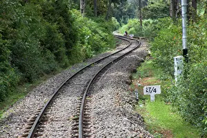 Tamil: Railroad track of Heritage Steam Train going
