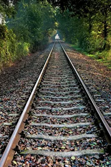 Track: Empty railroad tracks, Tuscany, Italy