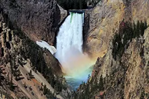 Rainbows: Rainbow - at Lower Falls and Yellowstone Grand Canyon