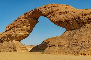 Erode: Rainbow rock arch, Al Ula, Kingdom of Saudi Arabia