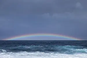 Seascapes: Rainbow over the sea, Tenerife
