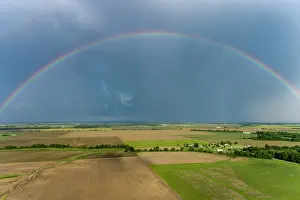 Rainbow: Rainbow after storm, Marion County, Illinois