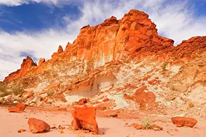 Bands: Rainbow Valley - colourful rock formation with