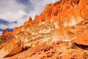 Bands: Rainbow Valley - colourful rock formation with