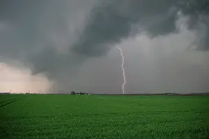 Loiret: Very rainy storm April 17, 2015 between the Eure