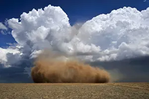 Funnel: A rare, close-range photo of a landspout tornado