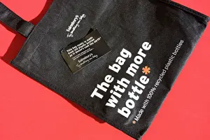 Shopping: Re-use shopping bags made from old plastic bottles