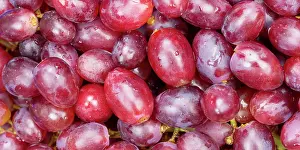 Essen: Red grapes grape grape fruit fruit background from
