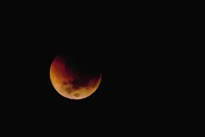 Total: Red moon during total lunar eclipse
