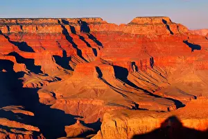250119: Red rock of the Grand Canyon seen from the South