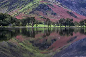 Cumbria: Reflection in Buttermere Lake, Lake District National