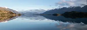 Queenstown: Reflection - Lake Wakatipu, near Queenstown, Otago