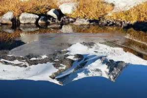 Retreat: reflection of Mount Hoher Zaun and Mount