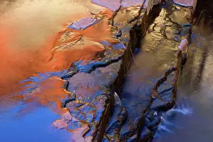 Ablaze: Reflections - a river cascades down Weano Gorge
