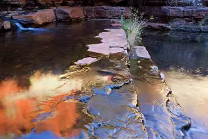 Ablaze: Reflections - a river cascades down Weano Gorge