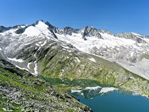 Alpen: Reichenspitz mountain range in the Zillertal