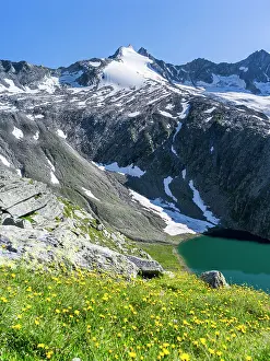 Alpen: Reichenspitz mountain range in the Zillertal