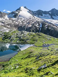 Alpen: Reichenspitz mountain range in the Zillertal