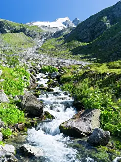 Alpen: Reichenspitz mountain range in the Zillertal