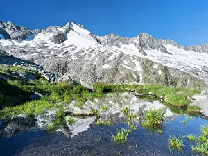 Alpen: Reichenspitz mountain range in the Zillertal