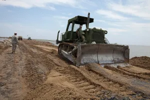 Cleanup: Reinforcing Barrier Islands Against Oil Spill