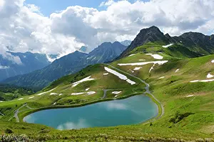Pulpit: Reservoir at the Kanzelwand, 2036m, Allgcu Alps