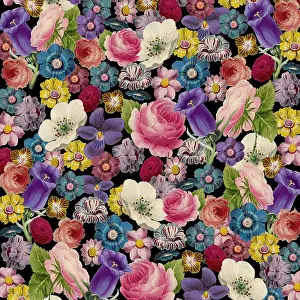 Packaging: Retro Floral Collage
