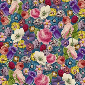 Packaging: Retro Floral Collage