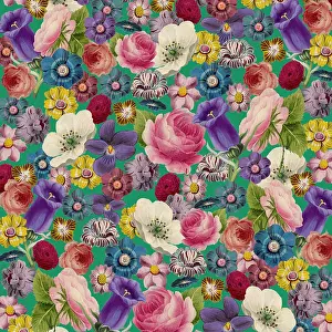 Packaging: Retro Floral Collage