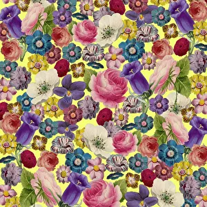 Packaging: Retro Floral Collage