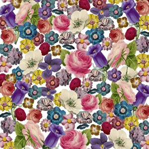 Packaging: Retro Floral Collage