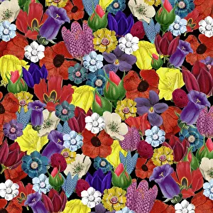 Packaging: Retro Floral Collage