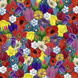 Packaging: Retro Floral Collage