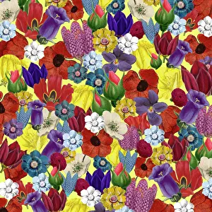 Packaging: Retro Floral Collage