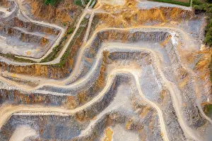 Mining: Rheinkalk GmbH, quarry, Brilon, Sauerland, Hochsauerlandkrei