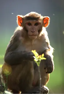 Macaque: Rhesus Macaque Monkey
