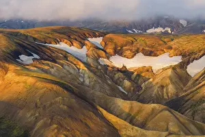 Colored: Rhyolite mountains in Landmannalaugar
