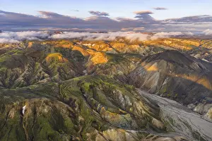 Colored: Rhyolite mountains in Landmannalaugar