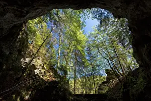 Franconia: Riesenburg Cave in the valley of the Wiesent, Doos