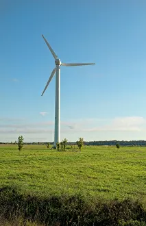 Planet: Riga, Latvia. Wind farm supplying green