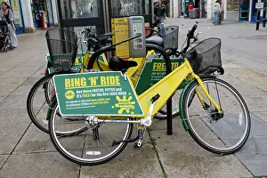Bike: Ring N Ride OYB yellow bike rental docking station