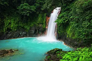 Flowing: Rio Celeste Waterfall, Tenorio Volcano National Park