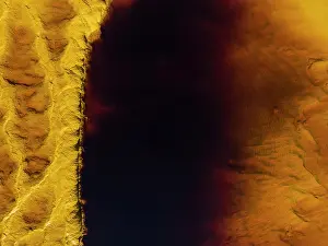 Weird: Detail of the Rio Tinto (Red river) with its deep