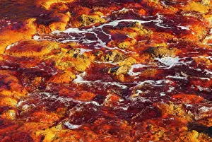 Oxidised: Detail of the Rio Tinto Red river with its deep redd