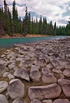 Jasper: River Cobbles at Meeting of the Rivers