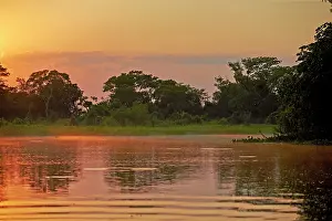 Cuiaba: River Cuiaba Black channel Pantanal area Mato Grosso