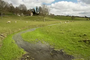 Wake: River Ebble nr Ebbesbourne Wake, Upper Avon catchment